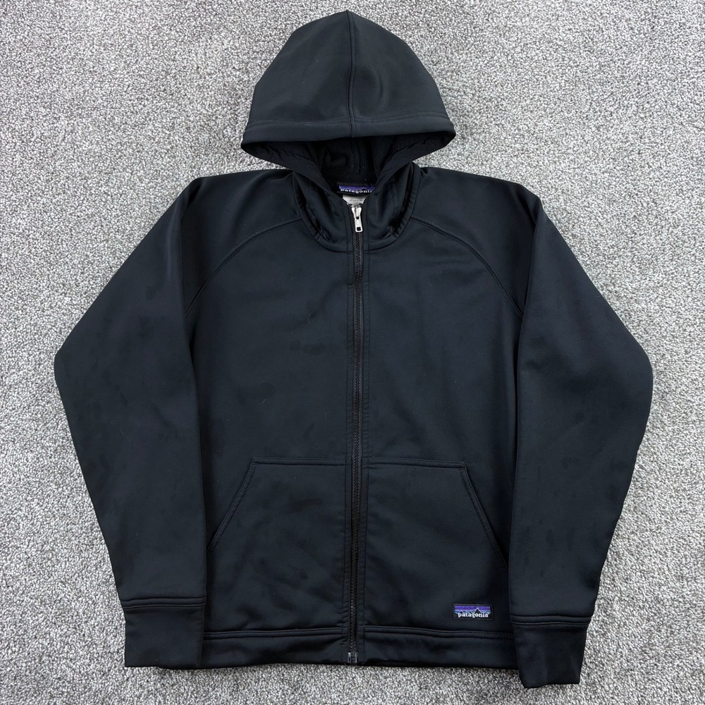Patagonia Slopestyle Hoody Jacket‎ Women's XS Black Full Zip Hooded Fleece